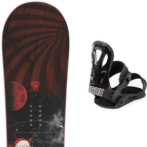 Pack snowboard polyvalent Rossignol District Color 24 + Fixations Homme Rouge / Marron / Noir taille 146 2024 Noir / Gris / Rouge 173 Mixte - Publicité