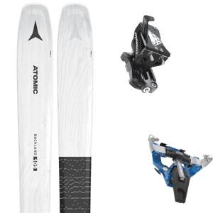 Pack ski freerando Atomic Backland 109 White/black 25 + Fixations Homme Noir / Blanc taille 176 2025 Bleu / Noir 180 Homme - Publicité