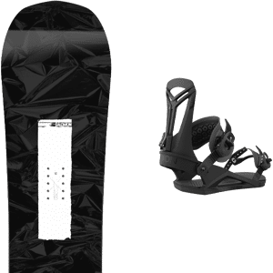 Pack snowboard freestyle Salomon Craft 24 + Fixations Homme Noir / Blanc taille 158 2024 Violet / Noir / Jaune 155W Homme - Publicité