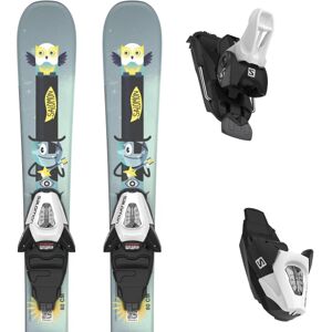 Pack ski de piste Salomon T1 Jr Xs + C5 Gw Blk/wht 24 Enfant Vert / Jaune taille 90 2024 Blanc / Gris / Noir 170 Homme - Publicité