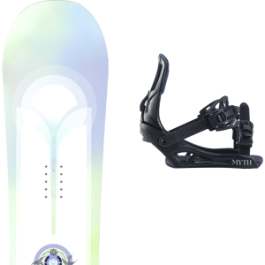 Pack snowboard polyvalent Salomon Lotus 24 + Fixations Femme Blanc / Vert / Violet taille 142 2024 Jaune / Bleu 185 Homme - Publicité