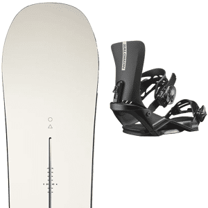 Pack snowboard polyvalent Burton Flight Attendant 24 + Fixations Homme Blanc / Beige / Marron taille 159 2024 Noir 186 Homme - Publicité