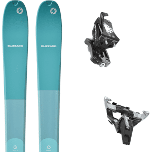 Pack ski freerando Blizzard Zero G 095 W Bleu Clair 24 + Fixations Femme Bleu taille 157 2024 Noir / Bleu 164 Femme - Publicité