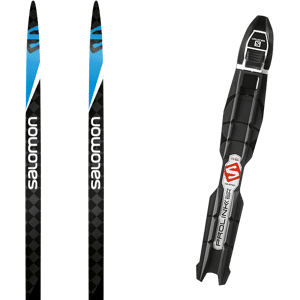 Pack ski de fond skating Salomon S/race Carbon Skate 22 + Fixations Mixte Noir / Bleu taille 177 2022 Noir / Jaune 150 Enfant - Publicité