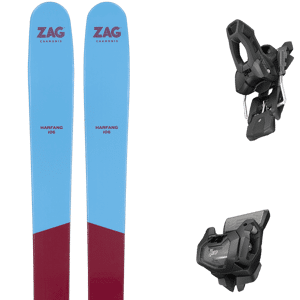 Pack ski freeride Zag H106 24 + Fixations Homme Bleu / Rouge taille 192 2024 Gris 170 Femme