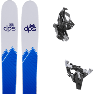 Pack ski freerando Dps Pagoda Tour 106 C2 Aqua 23 + Fixations Homme Bleu / Blanc taille 179 2023 Bleu / Orange 169 Homme - Publicité