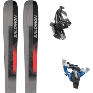 Pack ski freerando Salomon Stance 90 Blk/neon Coral/satellite 24 + Fixations Homme Gris / Noir / Rouge taille 188 2024 Gris / Noir / Orange 161 Homme - Publicité