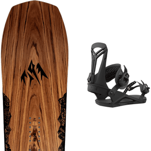 Pack snowboard freeride Jones Flagship 24 + Fixations Homme Noir / Marron taille 167 2024 Noir / Marron 169W Homme - Publicité