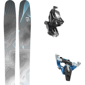 Pack ski freerando Icelantic Natural 101 23 + Fixations Homme Noir / Gris / Blanc taille 185 2023 Noir / Multicolore 169 Femme