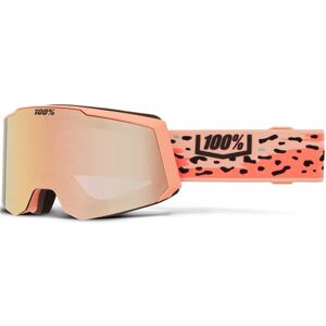 100PERCENT Snowcraft S - Orange / Noir / Rose - taille Unique 2024 Blanc 51/55 Homme - Publicité