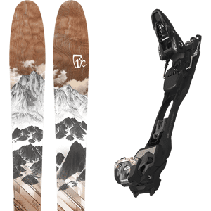 Pack ski freerando Icelantic Pioneer 86 24 + Fixations Homme Marron / Blanc / Noir taille 166 2024 Blanc / Gris / Vert 187 Mixte - Publicité