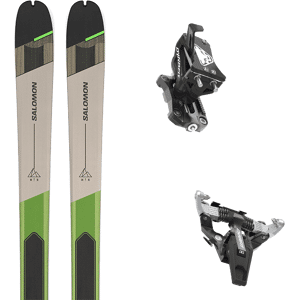 Pack ski randonnée polyvalent Salomon Mtn 86 Pro 24 + Fixations Homme Gris / Noir / Vert taille 164 2024 Gris / Noir 179 Homme - Publicité