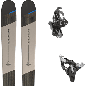 Pack ski freerando Salomon Mtn 96 Carbon 24 + Fixations Homme Gris / Noir / Beige taille 182 2024 Gris / Noir / Rouge 164 Homme - Publicité