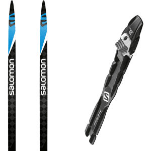 Pack ski de fond skating Salomon S/race Carbon Skate 22 + Fixations Mixte Noir / Bleu taille 170 2022 Noir / Jaune 150 Enfant - Publicité