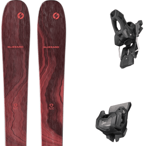 Pack ski freeride Blizzard Black Pearl 97 24 + Fixations Femme Rouge taille 159 2024 Orange / Blanc 162 Femme - Publicité