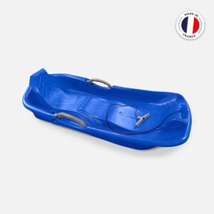sweeek Luge 2 places bleue avec freins. ficelle et poignee tire luge. Made in France - Bleu