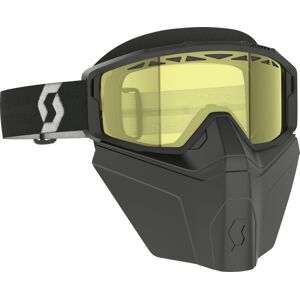 Scott Primal Safari Facemask Lunettes de ski Noir Blanc Jaune taille : unique taille - Publicité