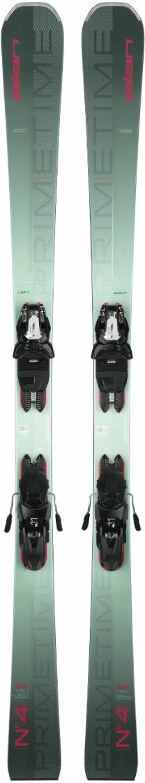 Pack skis femme Elan Primetime N°4+ PS ELX11.0 avec fixations Vert