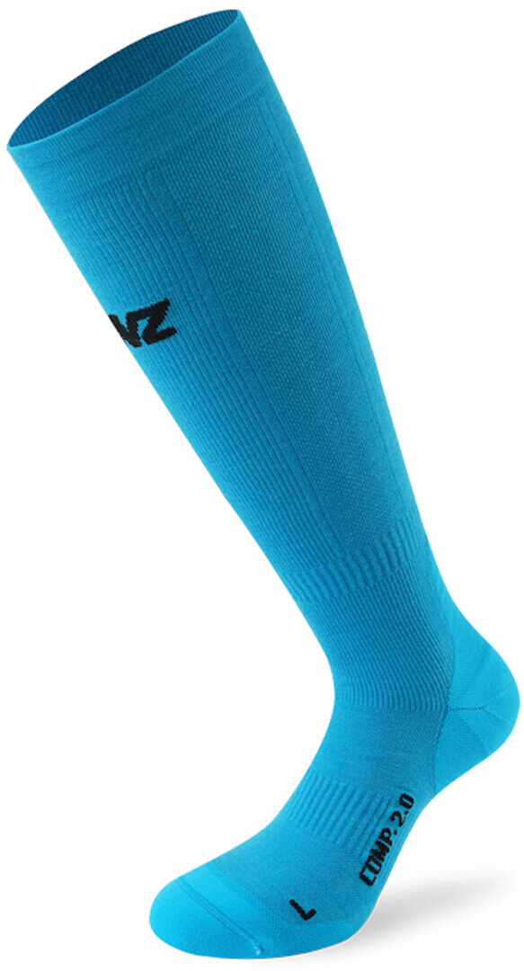 Lenz Compression 2.0 Merino Chaussettes Bleu taille : L