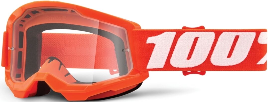 100% Strata Ii Youth Motocross Goggles  - Black Orange