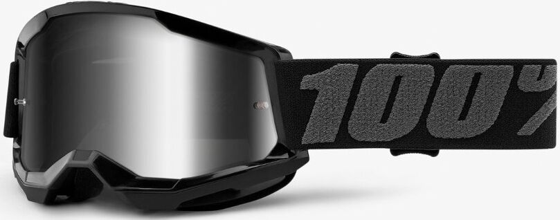 100% Strata Black Youth Motocross Goggles  - Black