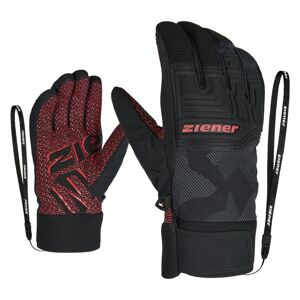 Ziener Garim ASR - guanti da sci - uomo Black/Red 8