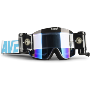 Raven Maschera Cross  Edge Ice Roll-Off Lente a Specchio Blu