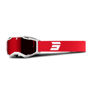 Shot Race Gear Maschera Cross Shot Iris 2.0 Tech Bianco-Rosso