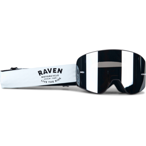 Raven Maschera Cross  Edge Magnetic Nero-Blu - Argento Specchio