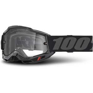 100% Maschera Cross  Accuri 2 Enduro Nero-Trasparente