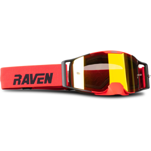 Raven Maschera Cross  Halcon Nero-Rosso Lente Rame Rosa + Lente Trasparente