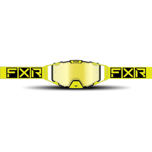 FXR Maschera Cross  Pilot Fluo Lente a Specchio Bronze HiDef/Giallo