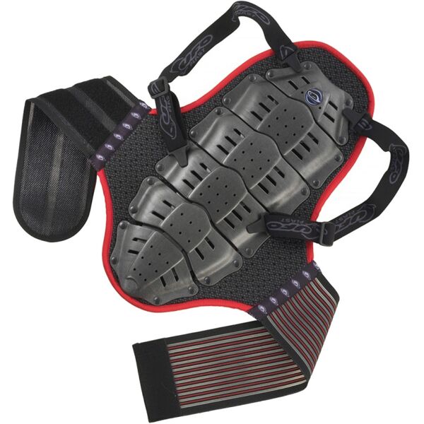 ufo back protector with belt short black one size