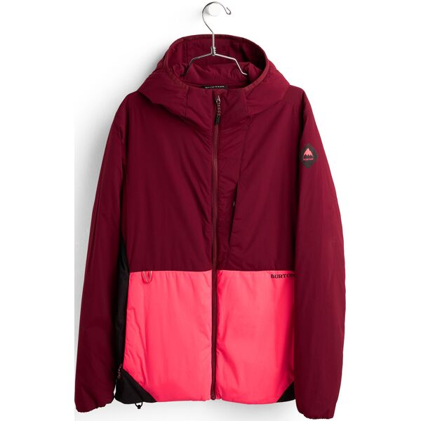 burton multipath hooded ins wmn mulled berry true black potent pink s