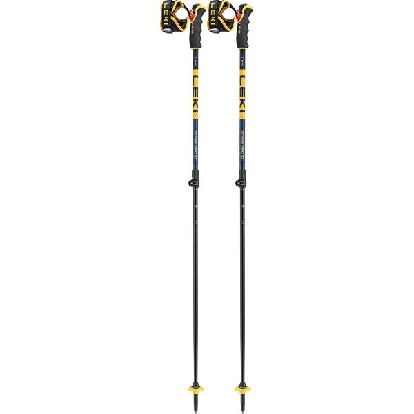 leki spitfire vario 3d - bastoncini freeride blue/yellow 140