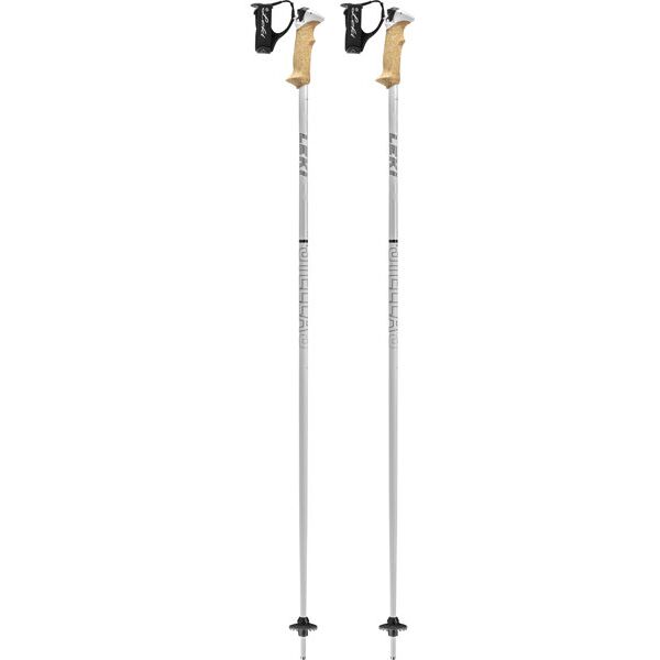 leki stella s - bastoncini sci alpino - donna white 105 cm