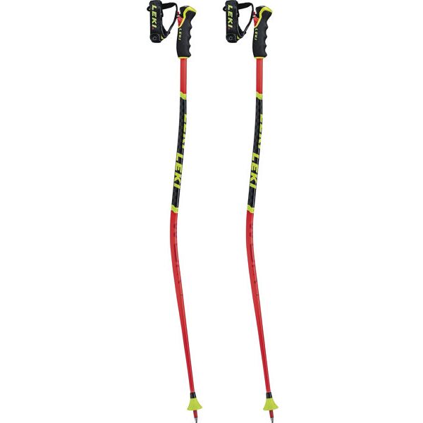 leki worldcup racing lite gs 3d - bastoncini sci alpino - bambino red/black/yellow 90