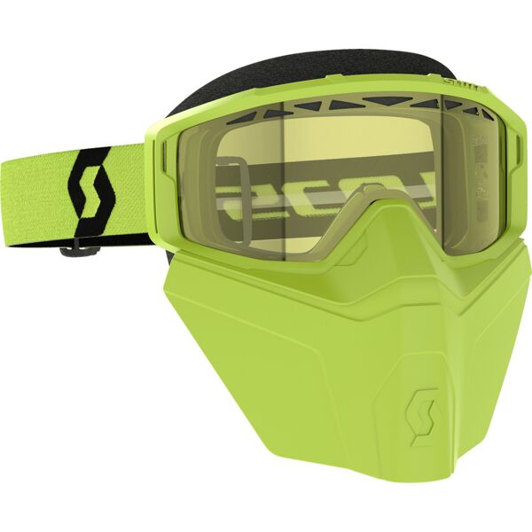 scott primal safari facemask occhiali da neve nero giallo unica taglia