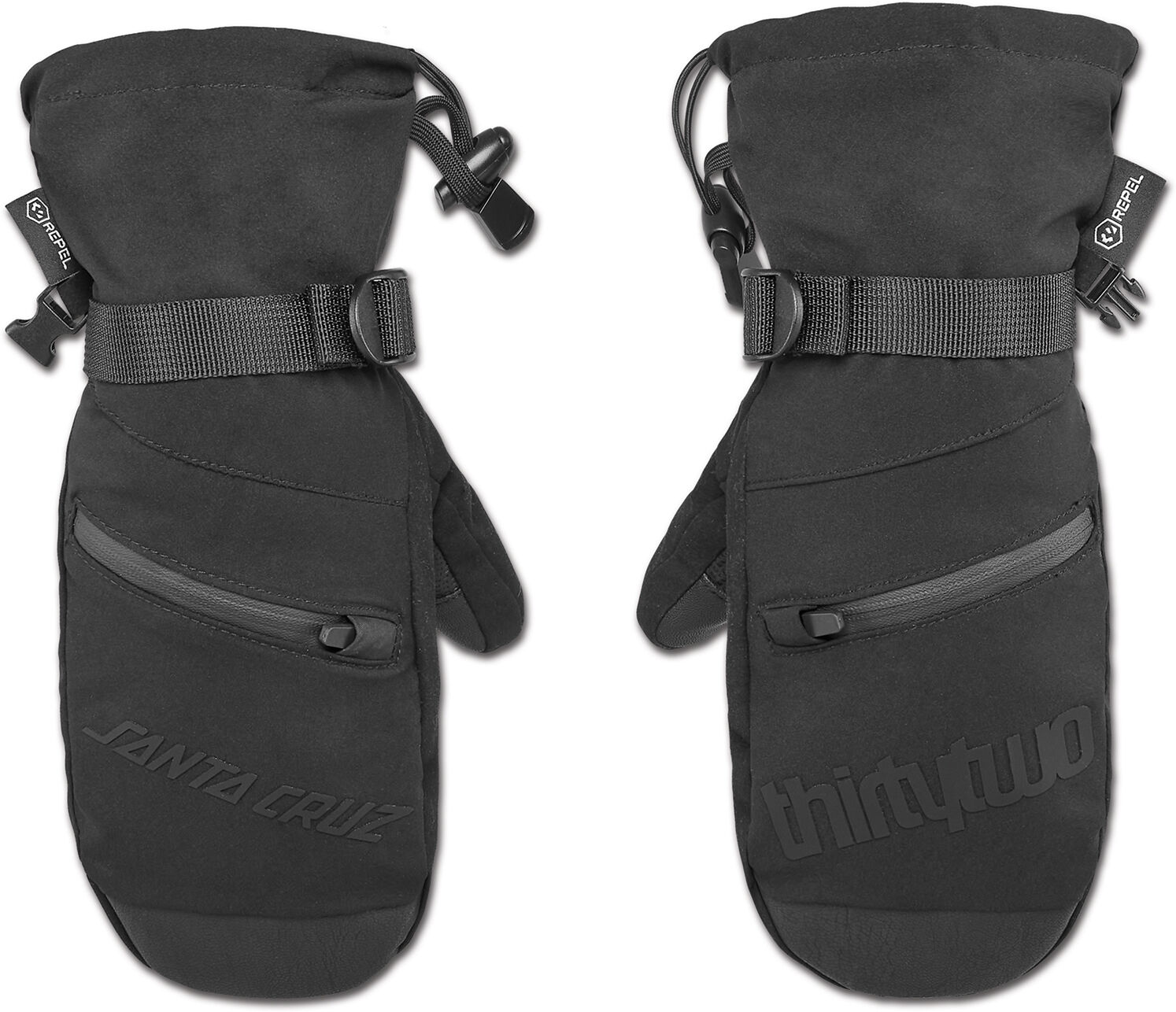 THIRTYTWO SANTA CRUZ MITT BLACK BLACK L-X