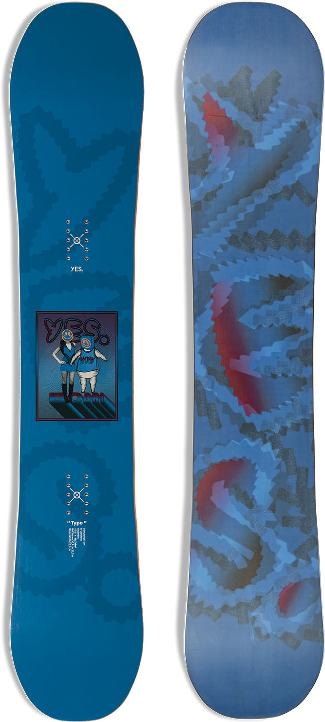 yes snowboard typo wide u 159