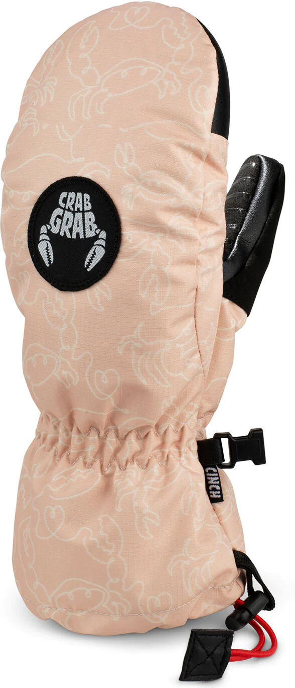 CRAB GRAB CINCH YOUTH MITT CRAB DOODLE PINK M