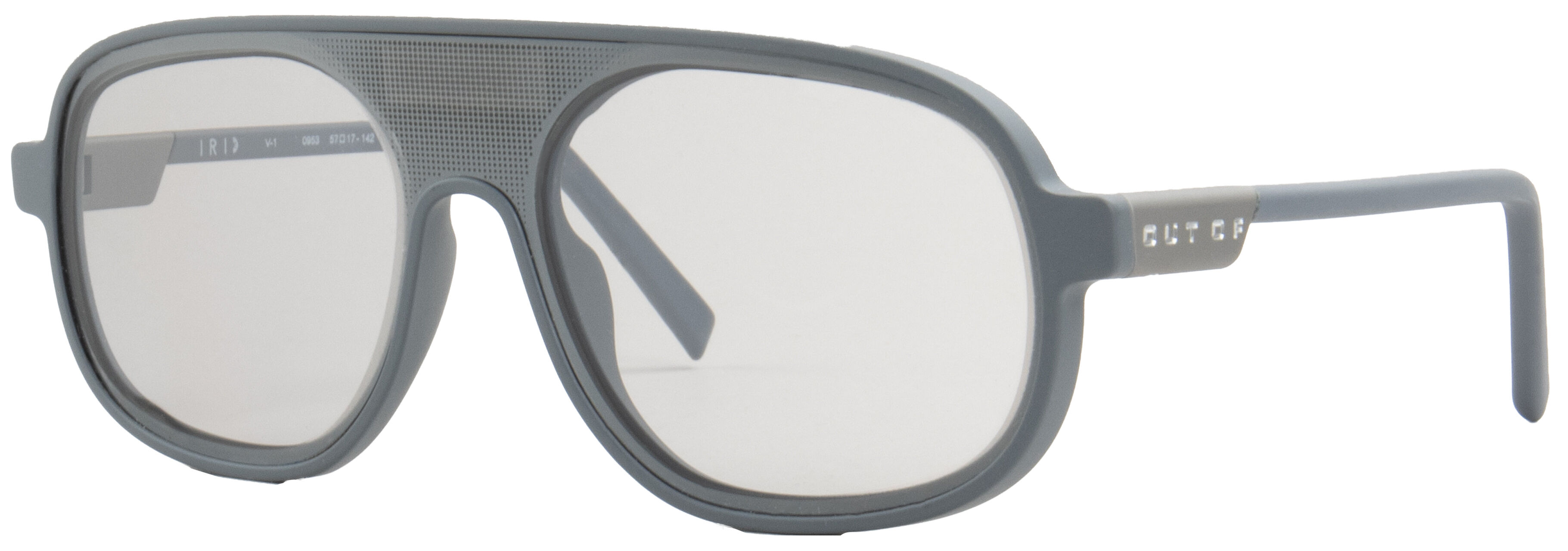 OUT OF VISION 1 MATTE GREY SILVER IRID X10 One Size
