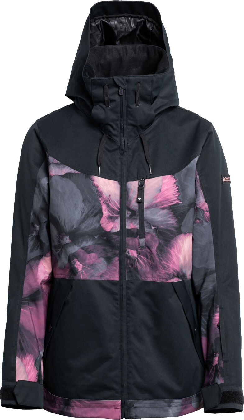 Roxy PRESENCE PARKA TRUE BLACK PANSY PANSY S