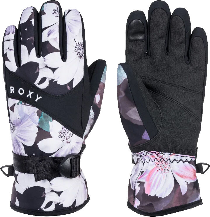 Roxy JETTY GIRL GLOVE TRUE BLACK BLURRY FLOWER S