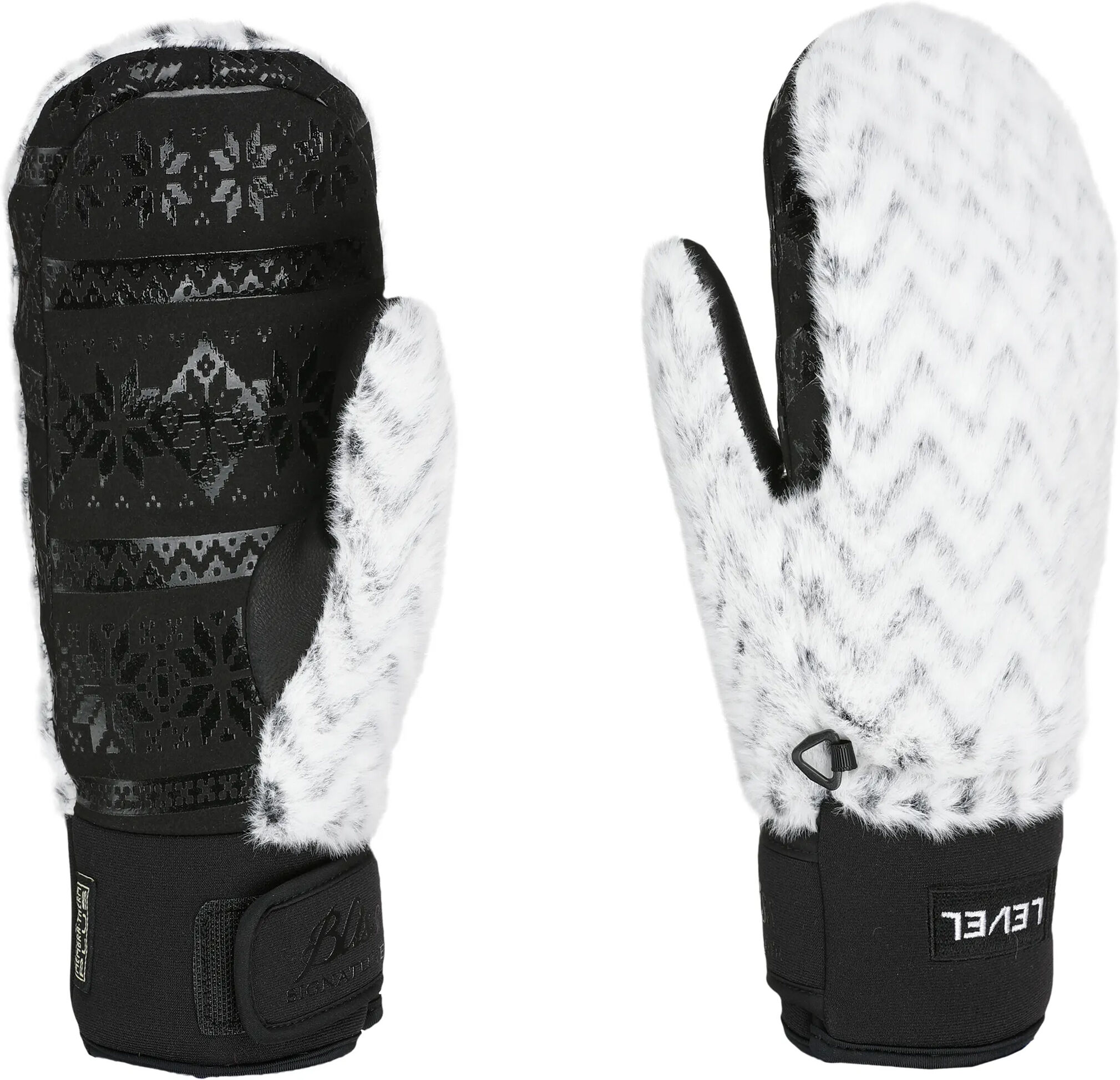 LEVEL SIBERIAN MITT BLACK WHITE S