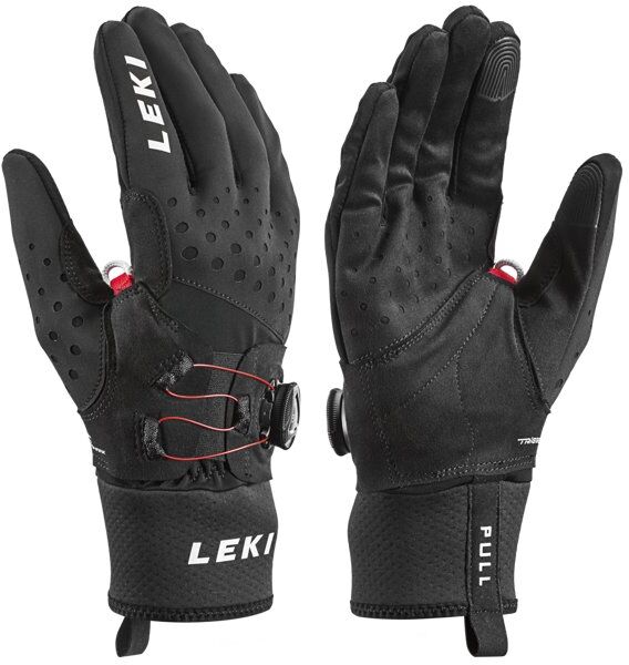 leki nordic tune shark boa - guanti sci fondo - unisex black 6