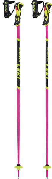 Leki WCR Lite SL 3D - bastoncini sci alpino - bambino Pink/Black/Yellow 105