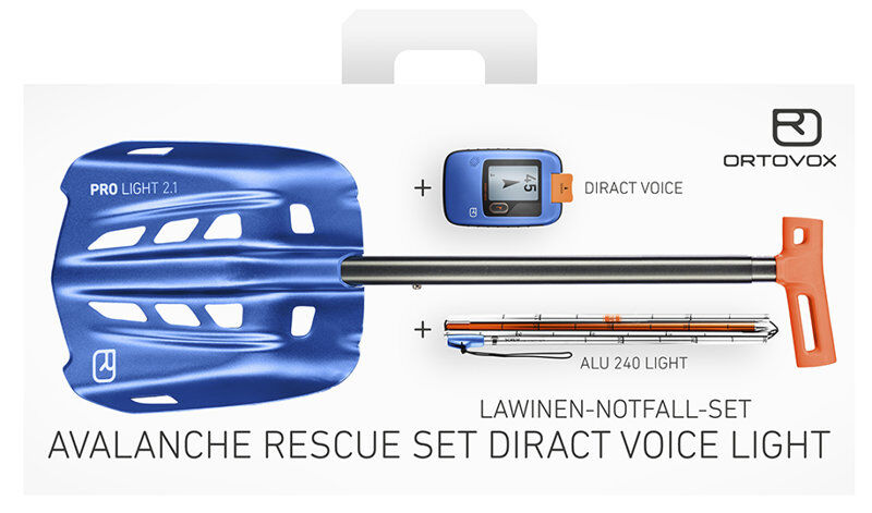 Ortovox Rescue Set Diract Voice Light - set arva, pala e sonda Blue