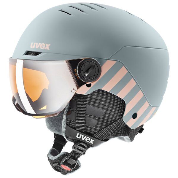 Uvex Rocket Jr. Visor - casco sci alpino - bambino Grey 54-58 cm