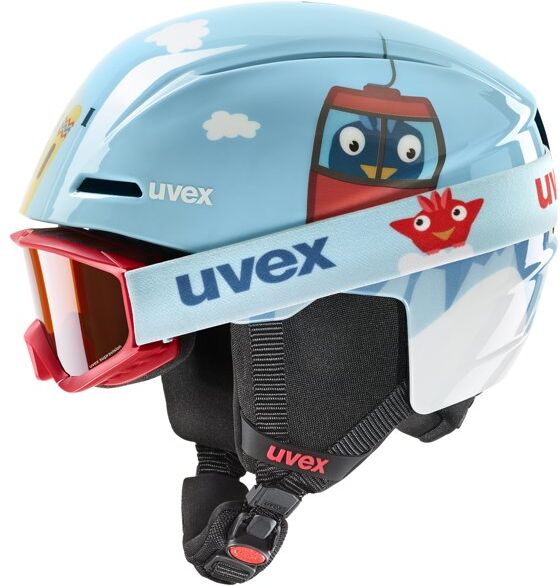 Uvex Viti set - casco sci - bambini Light Blue 46-50 cm